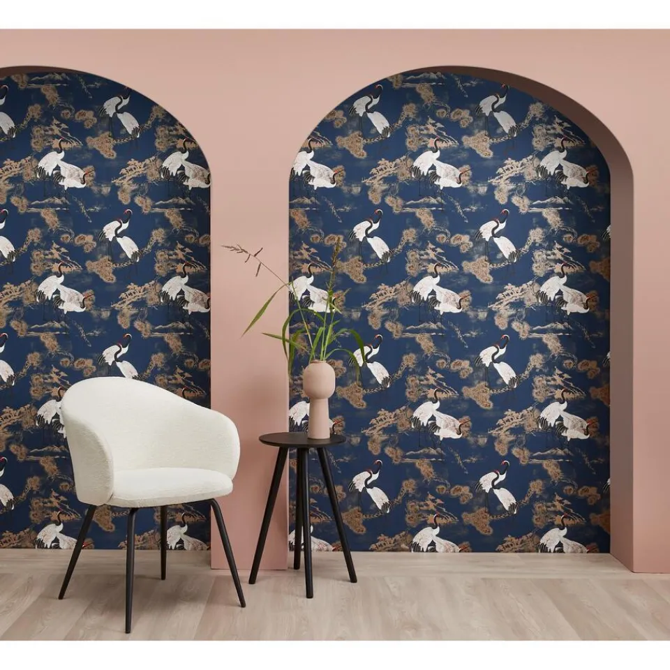 Kwantum Behang Anna Blauw