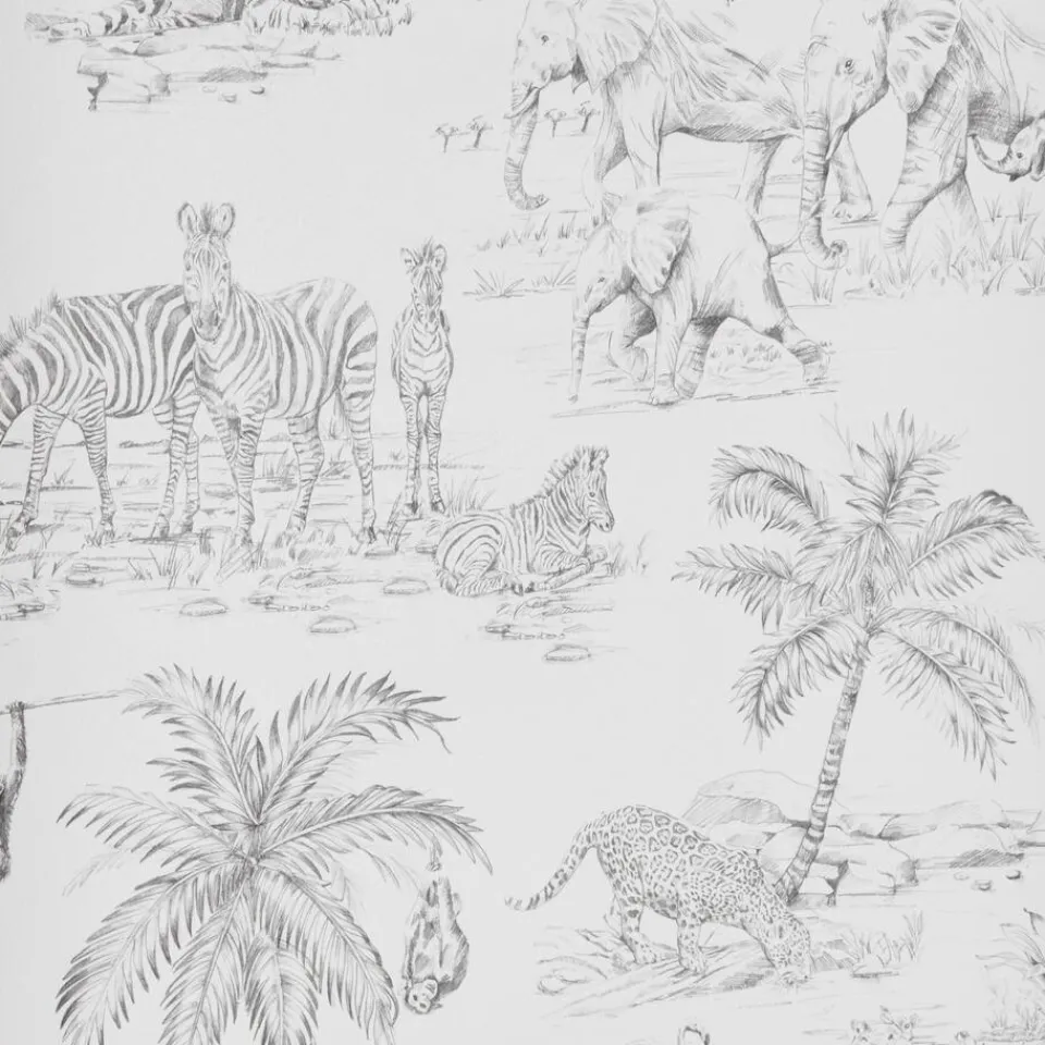 Kwantum Behang Marcel Grijs