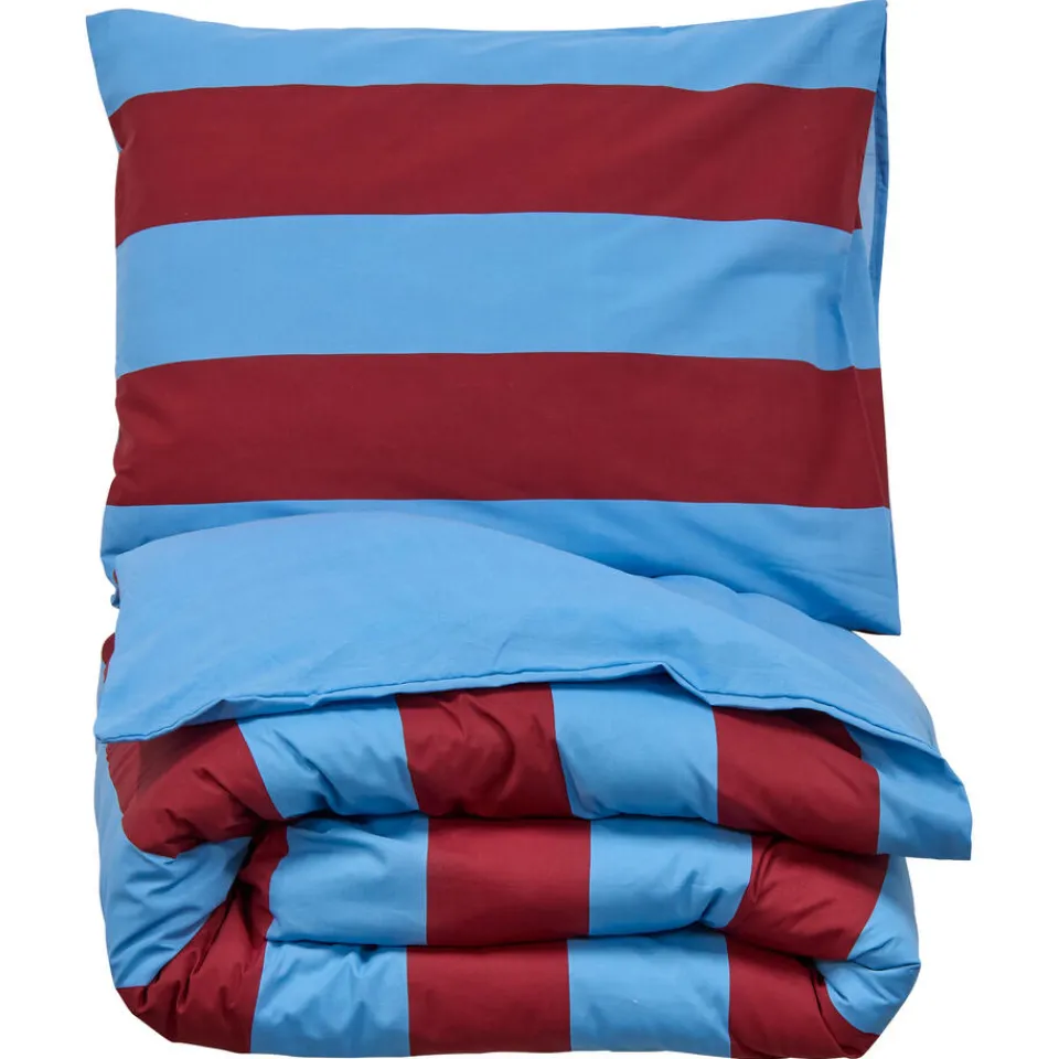 Kwantum Dekbedovertrek Ezra - Blauw/rood 140x220 Cm