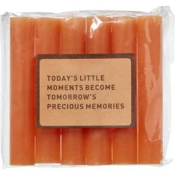 Kwantum Dinerkaars oranje 12 Cm - 6 Stuks