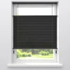Kwantum Fenstr Plissé Mara Zwart Lichtdoorlatend