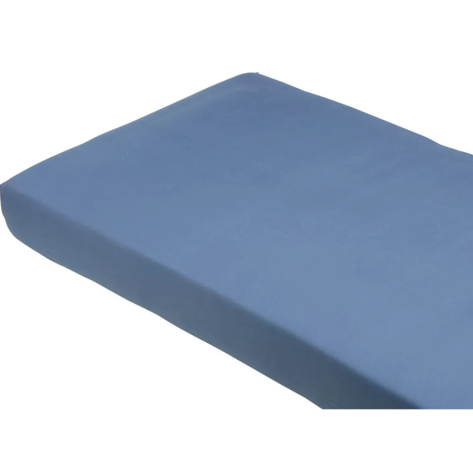 Kwantum Hoeslaken Katoen Blauw - 90x200cm