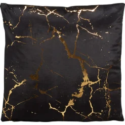 Kwantum Kussen Marmer Zwart 45x45 Cm