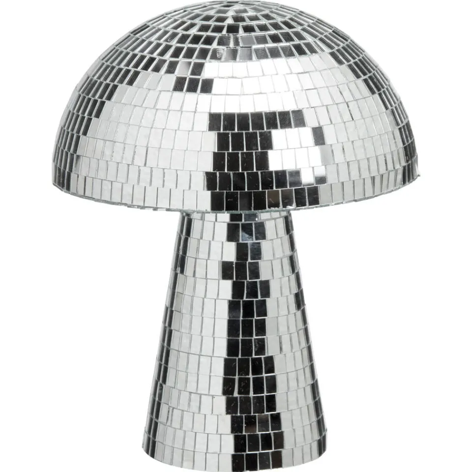 Kwantum Object Paddenstoel Disco Zilver - 20x20x24 Cm