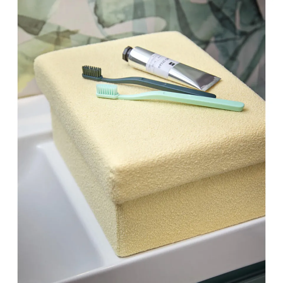 Kwantum Opbergbox Borre Geel - 33x24x15 Cm