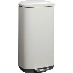 Kwantum Pedaalemmer Lux 30 Liter Lichtgrijs