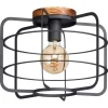 Kwantum Plafondlamp Wood Zwart
