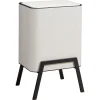 Kwantum Prullenbak Op Pootjes 2X 12,5 Liter Beige