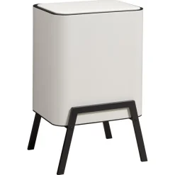 Kwantum Prullenbak Op Pootjes 2X 12,5 Liter Beige