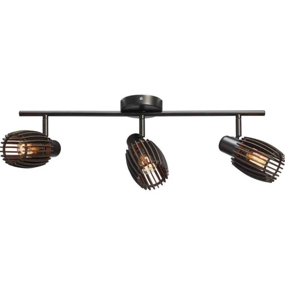 Kwantum Spot Apulu Zwart 3-lichts