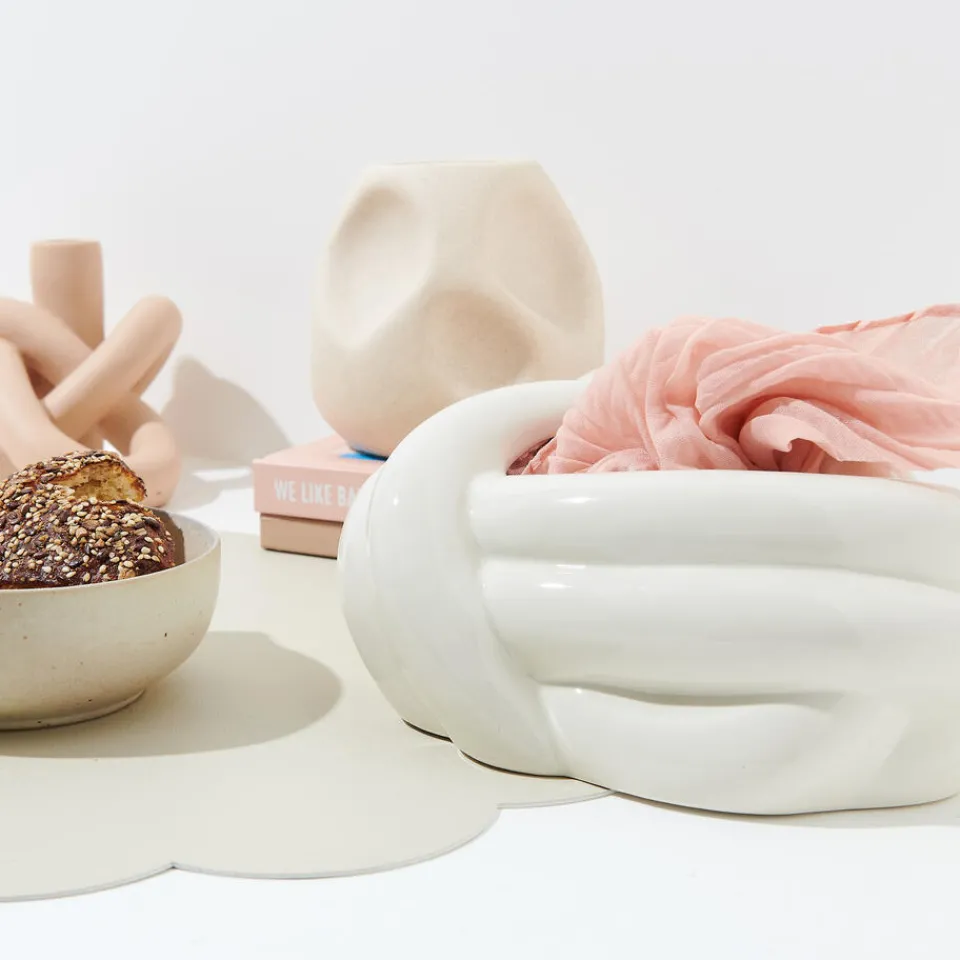 Kwantum Vaas Pile Beige