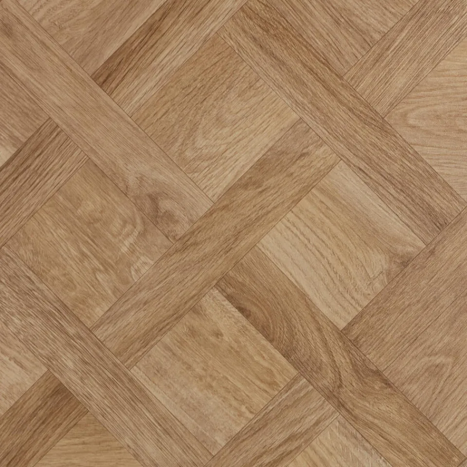 Kwantum Vinyl Chino Bruin Eiken