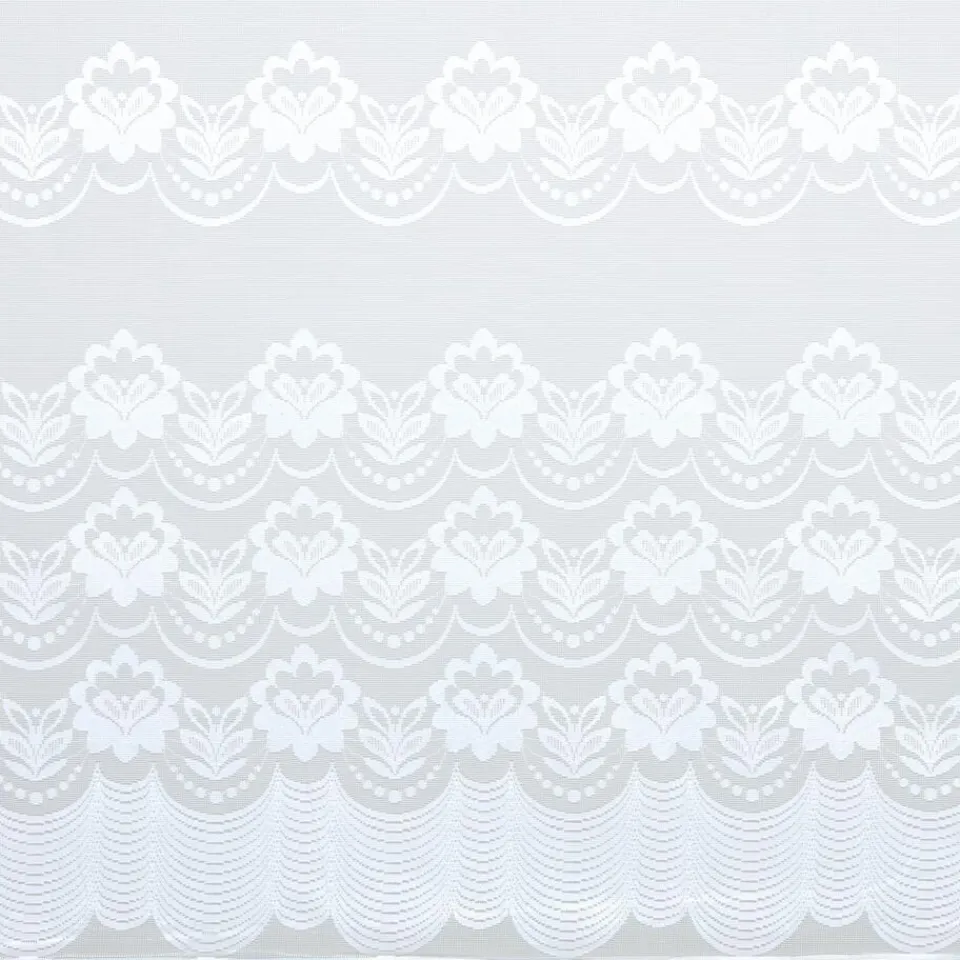 Kwantum Vitrage Silvia Wit - 180 Cm