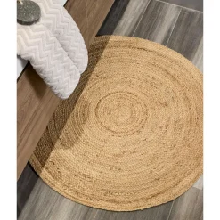 Kwantum Vloerkleed Solis Naturel - Ø 100 Cm