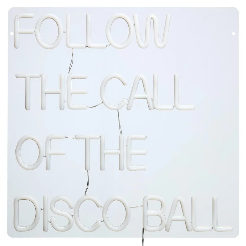 Kwantum Wandlamp Neon Discoball Rood