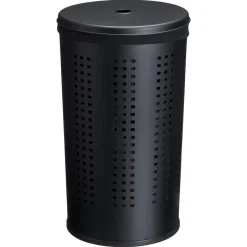 Kwantum Wasmand Metaal Zwart - 45 Liter